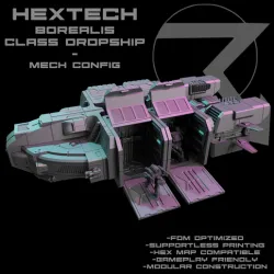 HEXTECH - Borealis Class Dropship (Battletech Compatible)