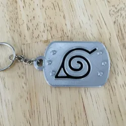 Hidden Leaf Village Naruto Headband Keychain