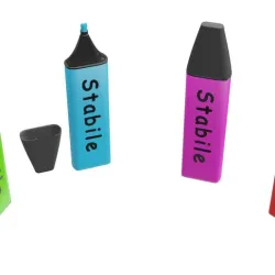 Highlighter Pens 3D Model
