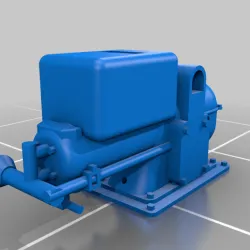 John Deere Type E Hit & Miss Engine Scaled to 1/48 scale