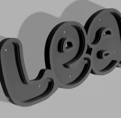 Lea Nooble Wooble rgb led light letters
