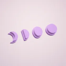 LUNAR PHASE (Ceramic Stamps)