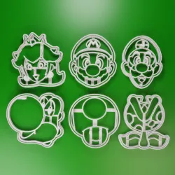 MARIO BROS - 06 COOKIE CUTTERS