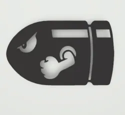 Mario Bullet WallArt