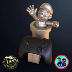 MARIO SWITCH CONTROLLER HOLDER - 1 & 2 CONTROLLERS - MARIO BROS - ETERNAL