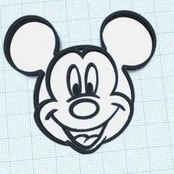 MICKEY MOUSE COOKIE CUTTER OR PLAY DOUGH MOLD