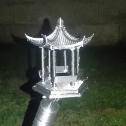Miniature Chinese Pavillion with support