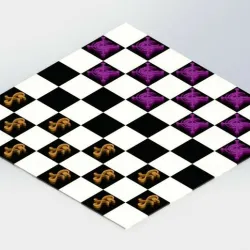 Nami x Arlong Checkers/Draughts Pieces