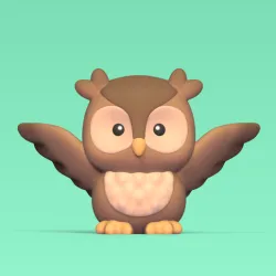 Owl Open Wings