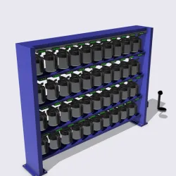Paint Booth mixing station automotive for diorama