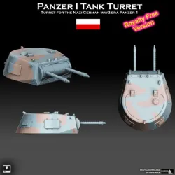 Panzer 1 Tank Turret Royalty Free Version