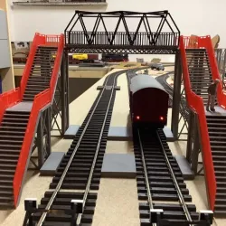 Pedestrian bridge track 0 1:45