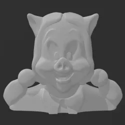 Petunia Pig Head Bust