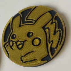 Pikachu Pokemon TCG coin - coin - pack 1A