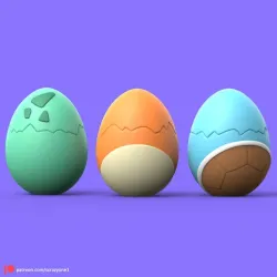 POKEMON - EASTER DAY 3 KANTO STARTERS (EASY PRINT NO SUPPORT)