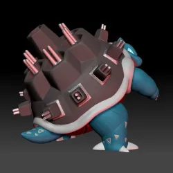 Pokemon Gigantamax Blastoise 3D print model