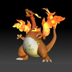 Pokemon Gigantamax Charizard 3D print model