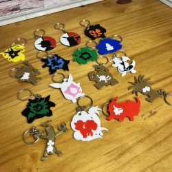 Pokemon keychains various designs