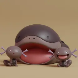 Pokemon - Paldean Wooper and Clodsire with 2 poses