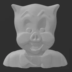 Porky Pig Head Bust