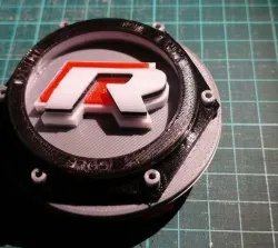 R-LINE logo in Sport technic alloys