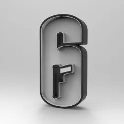 Rainbow Six Seige Logo wall art led light