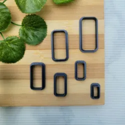 rounded rectangle clay cutter
