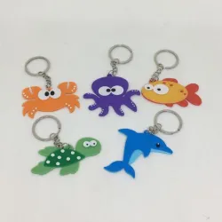 Sea animals key chains.