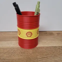 Shell Oil Barrel