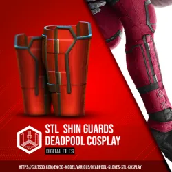 SHIN GUARDS DEADPOOL COSPLAY  - STL