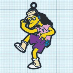 Simpsons Otto keychain