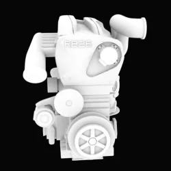 Skyline GTR-R34 Engine STL for 3D printing