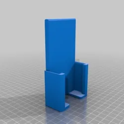 Smartphone car holder for Samsung Galaxy S3 mini with thick backcover for high capacity battery. Mount on car holder.
