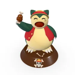 Snorlax Luffy - 3D print