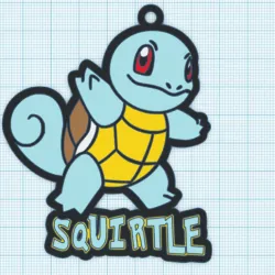 Squirtle keychain. Pokémon.
