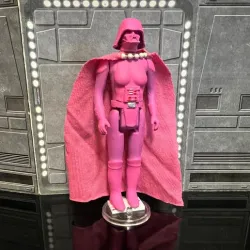 STAR WARS VINTAGE DARTH VADER IN LOVE, ADA LARKIN, PINK VADERACTION FIGURE RESTORED RESTO-MOD, CUSTOM UNPRODUCED KENNER, HASBRO ACTION FIGURE, 3.75", 1/18, 5POA