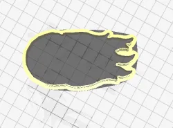 tire on fire cookie cutter