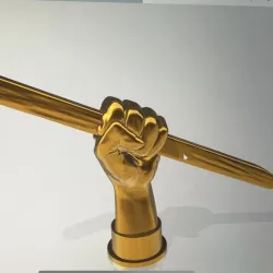 Trophy - Hand holding Hammer