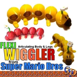 Wiggler Caterpillar Super Mario World Nintendo Video Game Figure