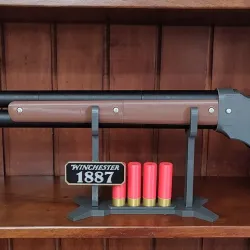 Winchester 1887 shotgun holder with cartridges