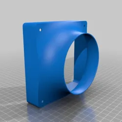 120mm Fan to 90mm Pipe Adaptor