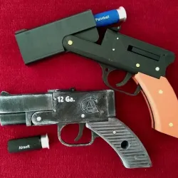 2 versions Airsoft/Paintball break-barrel pistol shotgun