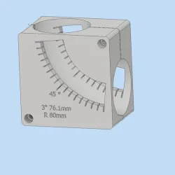 3d print file for 3"  76.1 mm Radius 80mm Elbow Cutting Fixture.