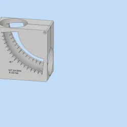 3d print file for 4.5" 114.3 mm Radius 152mm Elbow Cutting Fixture.