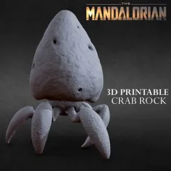 3D PRINTABLE CRAB ROCK FROM THE MANDALORIAN