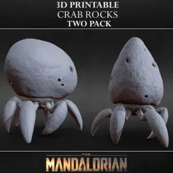 3D PRINTABLE CRAB ROCKS TWO PACK FROM THE MANDALORIAN