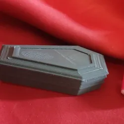 3d printing file stl casket box gothic jewelry box