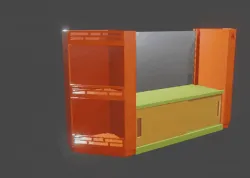 A Small Rack with Mirror