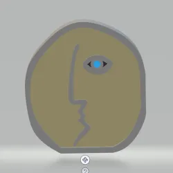 Abstract human face