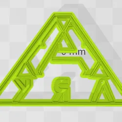 ARK logo cookie cutter cookie cookie cutter